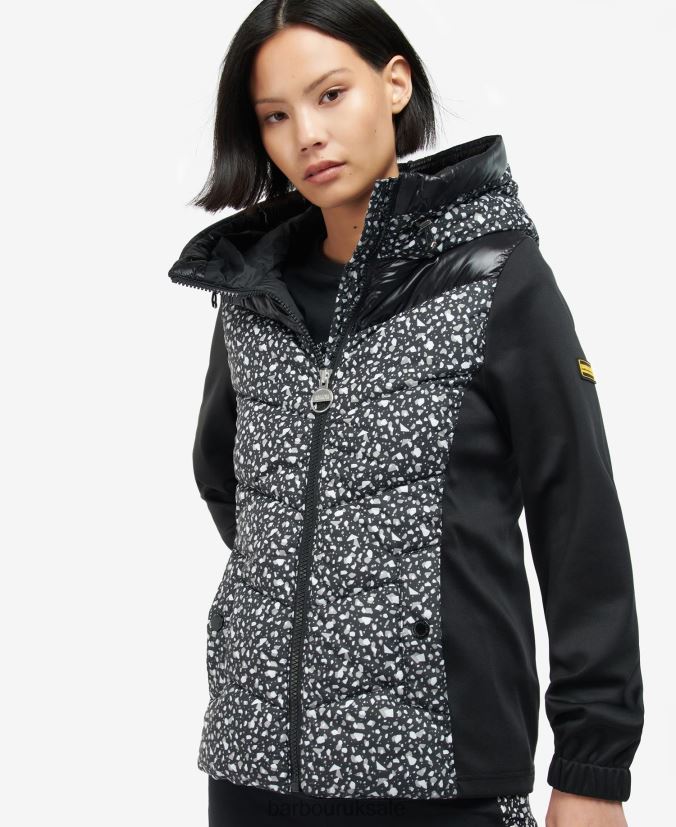 Printed Condor Quilted Sweat Barbour Women R08LB61500 Clothing Terrazzo/Black