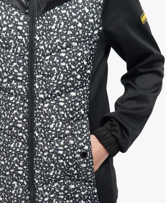 Printed Condor Quilted Sweat Barbour Women R08LB61500 Clothing Terrazzo/Black