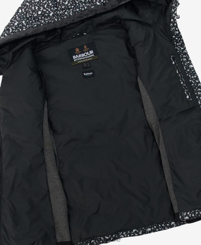 Printed Condor Quilted Sweat Barbour Women R08LB61500 Clothing Terrazzo/Black