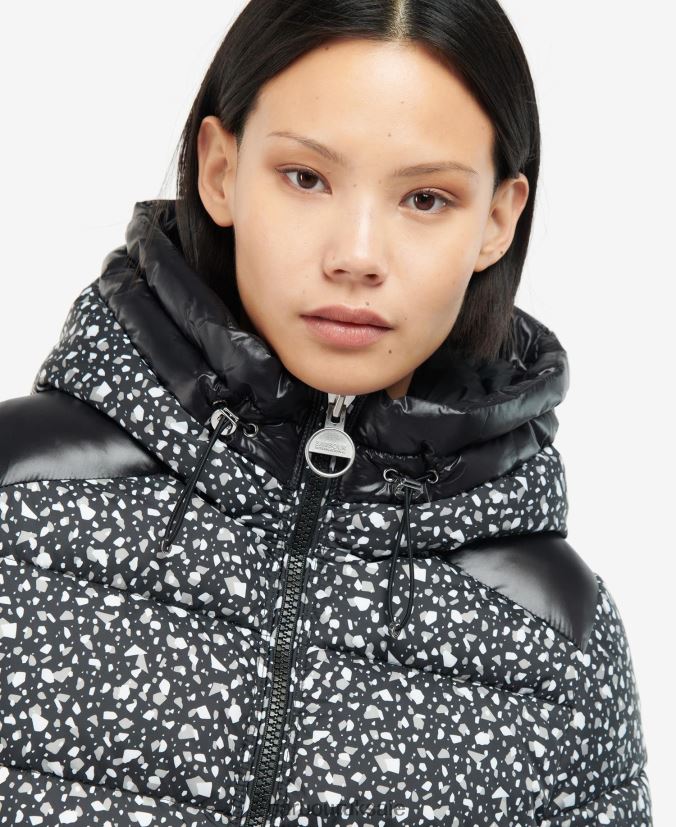 Printed Pavilion Quilted Jacket Barbour Women R08LB61455 Clothing Terrazzo/Black