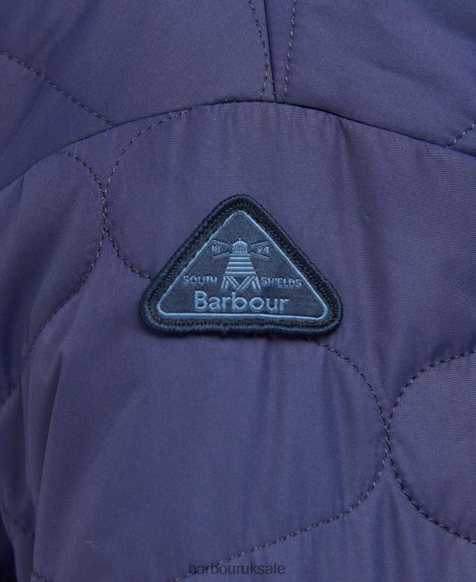 Printed Reversible Apia Quilted Jacket Barbour Women R08LB61431 Clothing Eternal Ink/Light Trench Starling Print