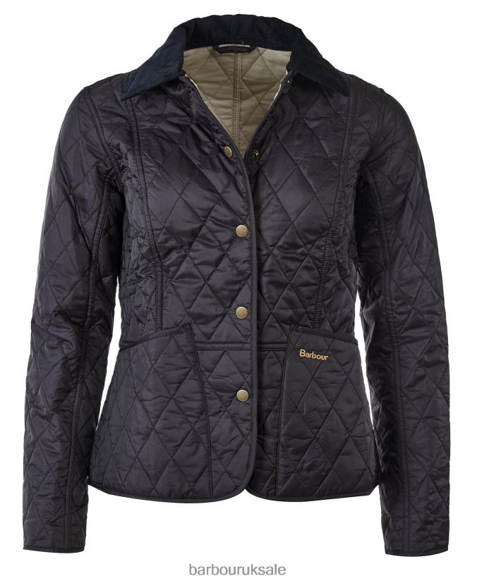 Summer Liddesdale Quilted Jacket Barbour Women R08LB61409 Clothing Navy/Pearl
