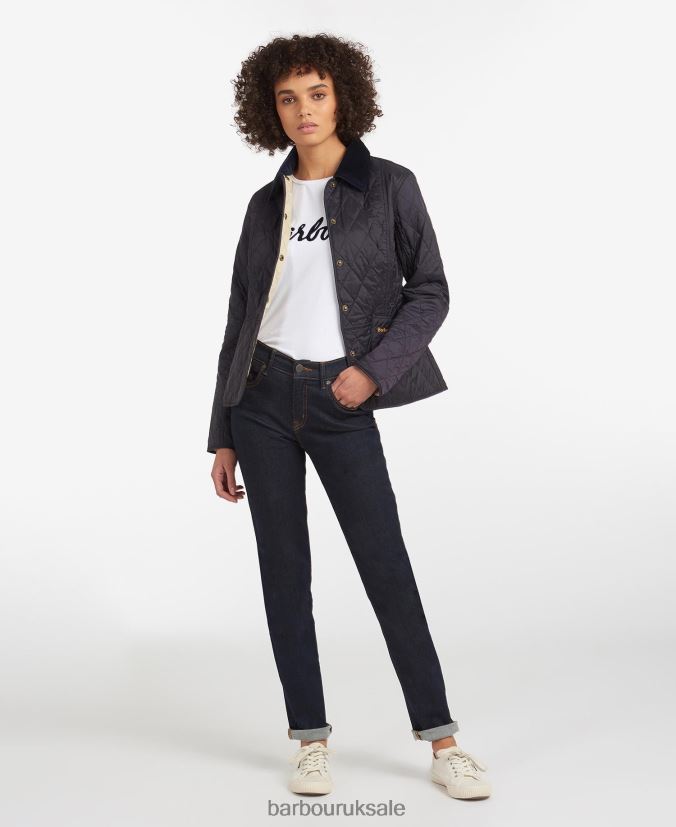 Summer Liddesdale Quilted Jacket Barbour Women R08LB61409 Clothing Navy/Pearl