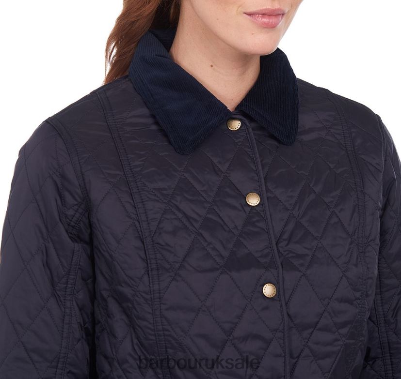 Summer Liddesdale Quilted Jacket Barbour Women R08LB61409 Clothing Navy/Pearl