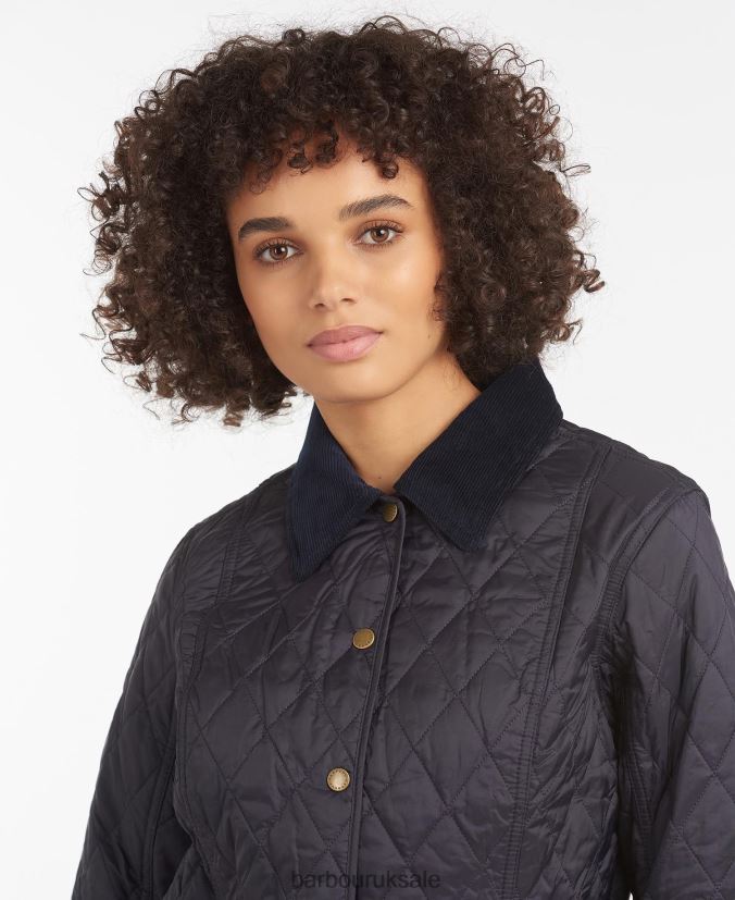 Summer Liddesdale Quilted Jacket Barbour Women R08LB61409 Clothing Navy/Pearl