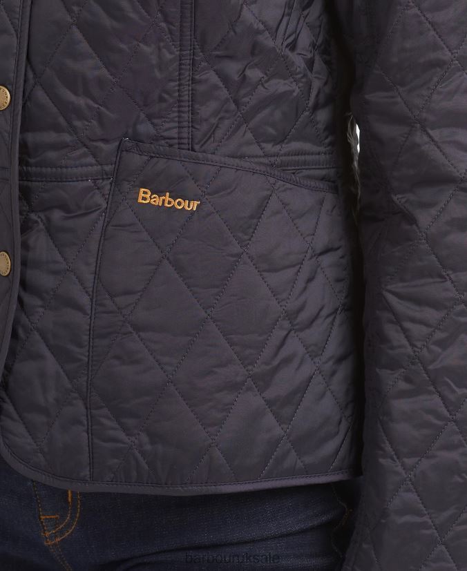 Summer Liddesdale Quilted Jacket Barbour Women R08LB61409 Clothing Navy/Pearl