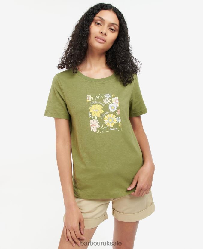 Coraline T-Shirt Barbour Women R08LB61667 Clothing Buttermilk