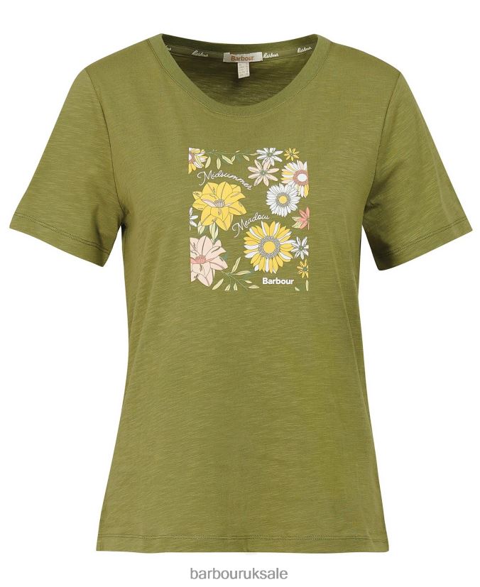 Coraline T-Shirt Barbour Women R08LB61667 Clothing Buttermilk