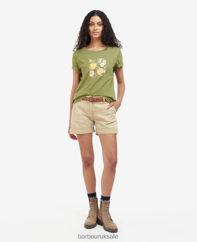 Coraline T-Shirt Barbour Women R08LB61667 Clothing Buttermilk