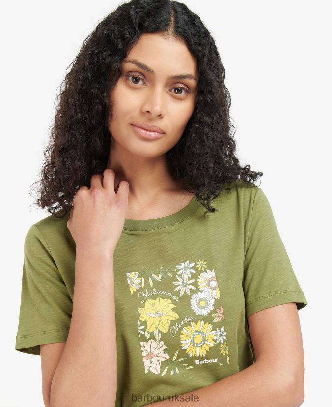 Coraline T-Shirt Barbour Women R08LB61667 Clothing Buttermilk