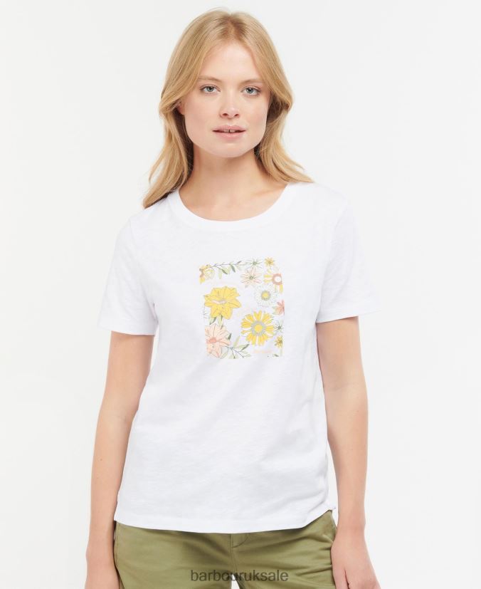 Coraline T-Shirt Barbour Women R08LB61679 Clothing Buttermilk