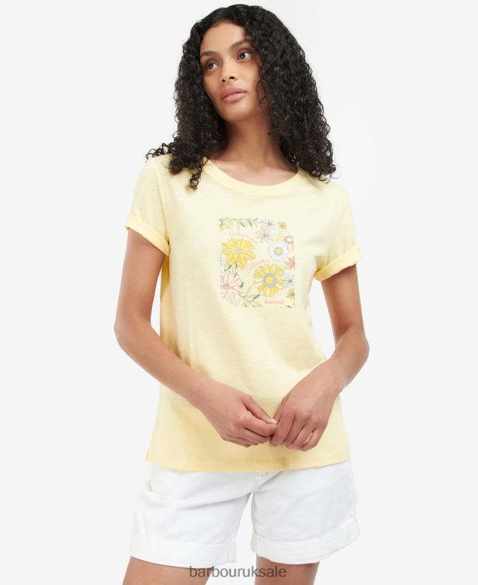 Coraline T-Shirt Barbour Women R08LB61744 Clothing Buttermilk