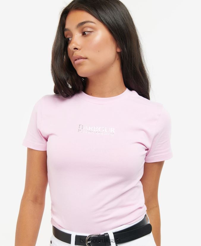 Reign Cropped T-Shirt Barbour Women R08LB61718 Clothing Classic Black
