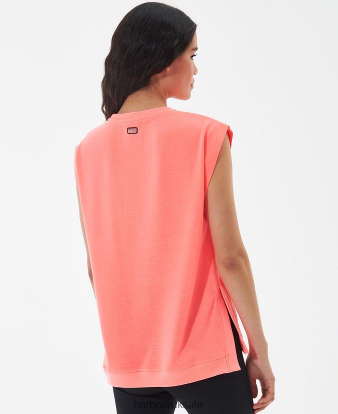 Sanderson T-Shirt Barbour Women R08LB61687 Clothing Atomic Coral