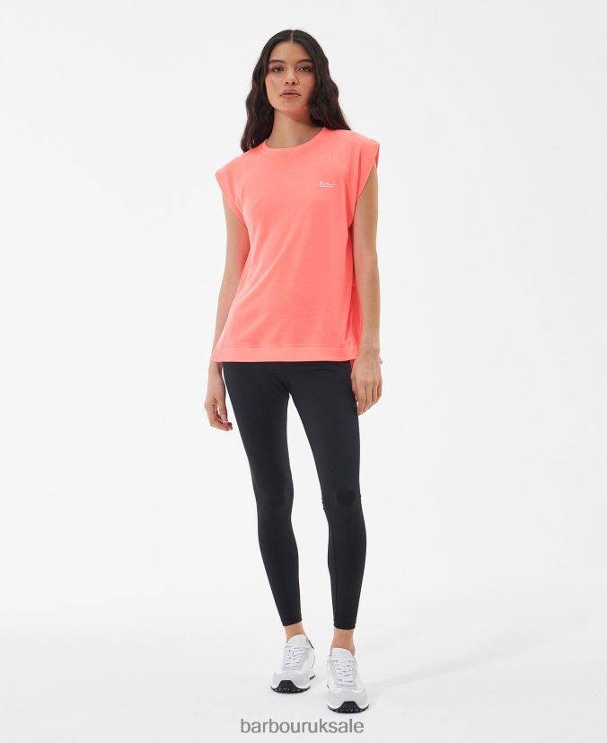 Sanderson T-Shirt Barbour Women R08LB61687 Clothing Atomic Coral