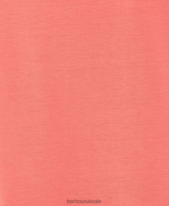Sanderson T-Shirt Barbour Women R08LB61687 Clothing Atomic Coral