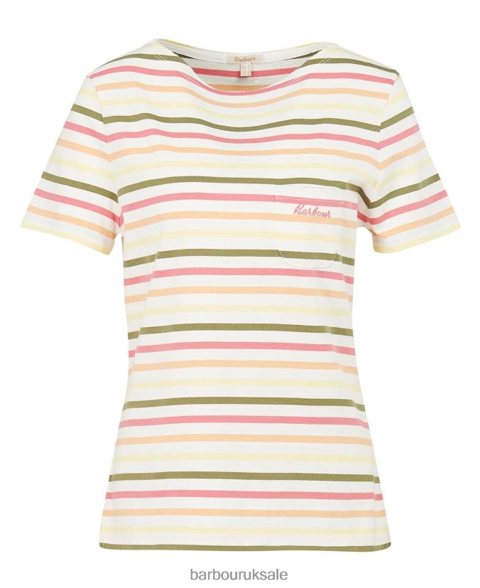 Short-Sleeved Bradley Top Barbour Women R08LB61755 Clothing Navy Multistripe