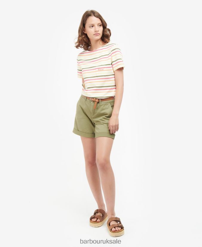 Short-Sleeved Bradley Top Barbour Women R08LB61755 Clothing Navy Multistripe