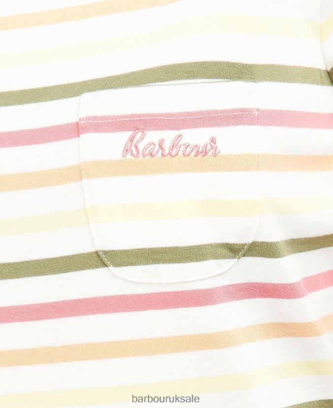 Short-Sleeved Bradley Top Barbour Women R08LB61755 Clothing Navy Multistripe