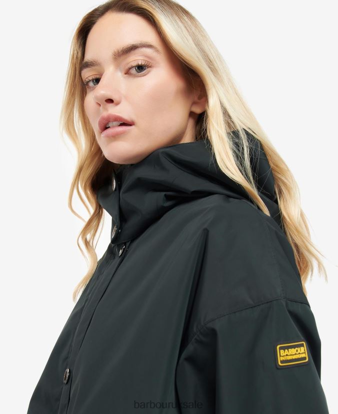 Crossfields Waterproof Trench Coat Barbour Women R08LB61532 Clothing Palmer Green