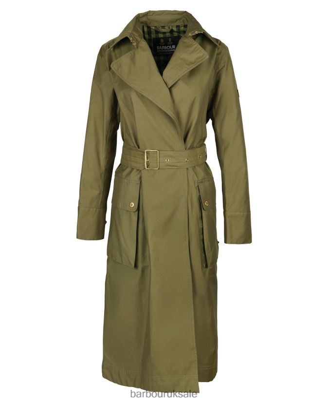 Powerbuilt Waterproof Trench Coat Barbour Women R08LB61534 Clothing Black/Northumberland Check