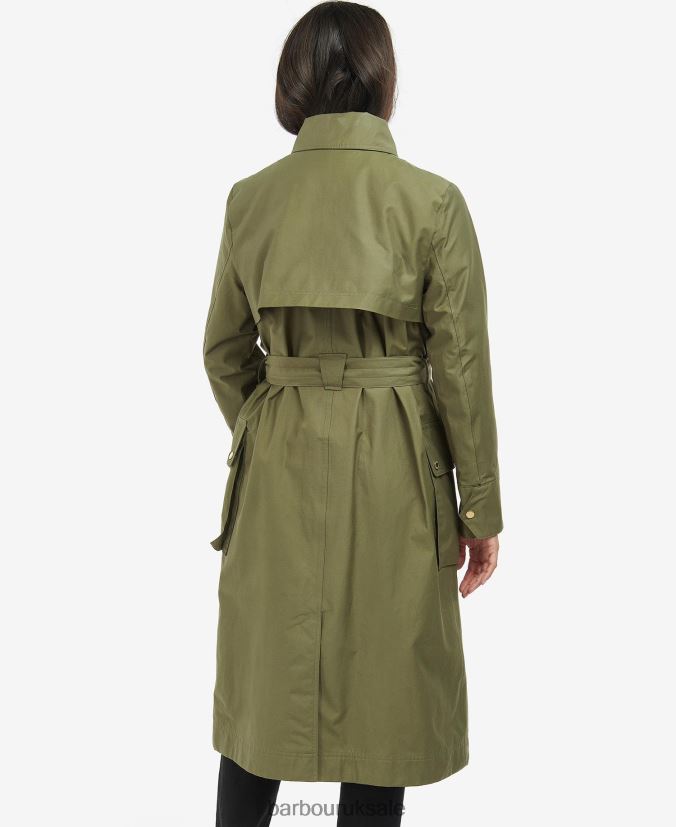 Powerbuilt Waterproof Trench Coat Barbour Women R08LB61534 Clothing Black/Northumberland Check