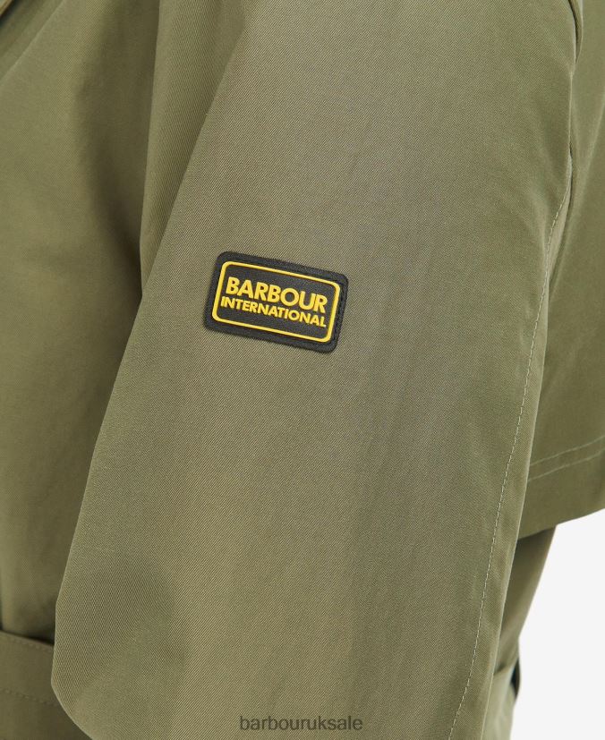Powerbuilt Waterproof Trench Coat Barbour Women R08LB61534 Clothing Black/Northumberland Check