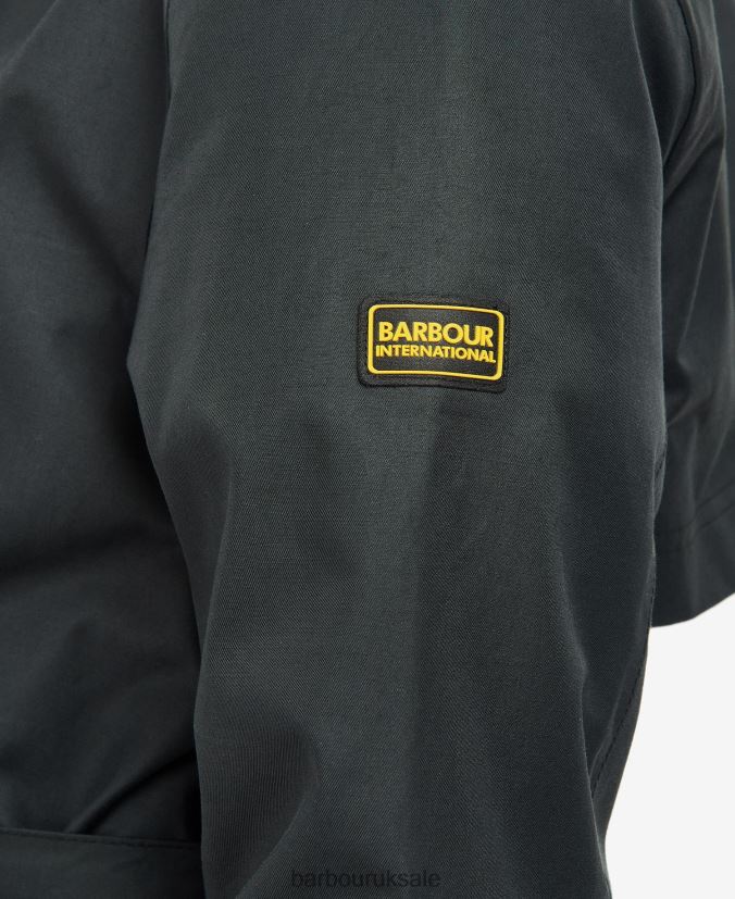 Powerbuilt Waterproof Trench Coat Barbour Women R08LB61538 Clothing Black/Northumberland Check