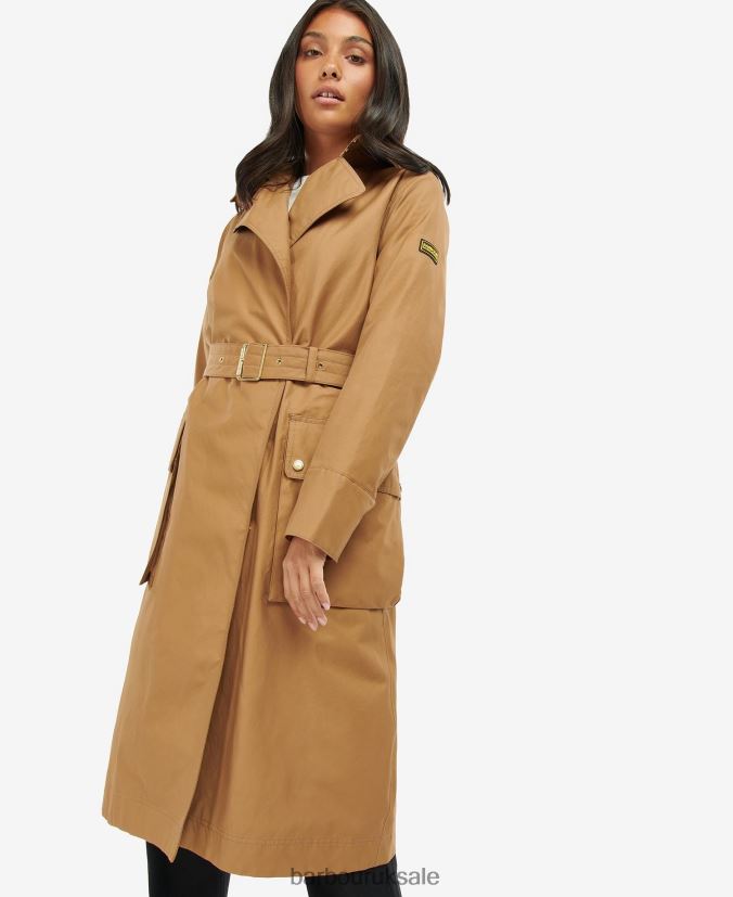 Powerbuilt Waterproof Trench Coat Barbour Women R08LB61540 Clothing Black/Northumberland Check