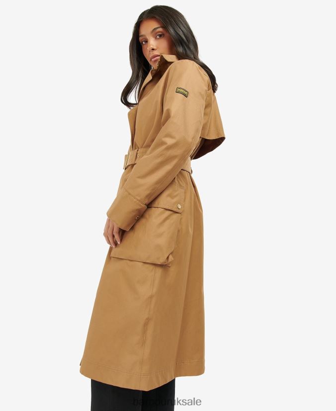 Powerbuilt Waterproof Trench Coat Barbour Women R08LB61540 Clothing Black/Northumberland Check