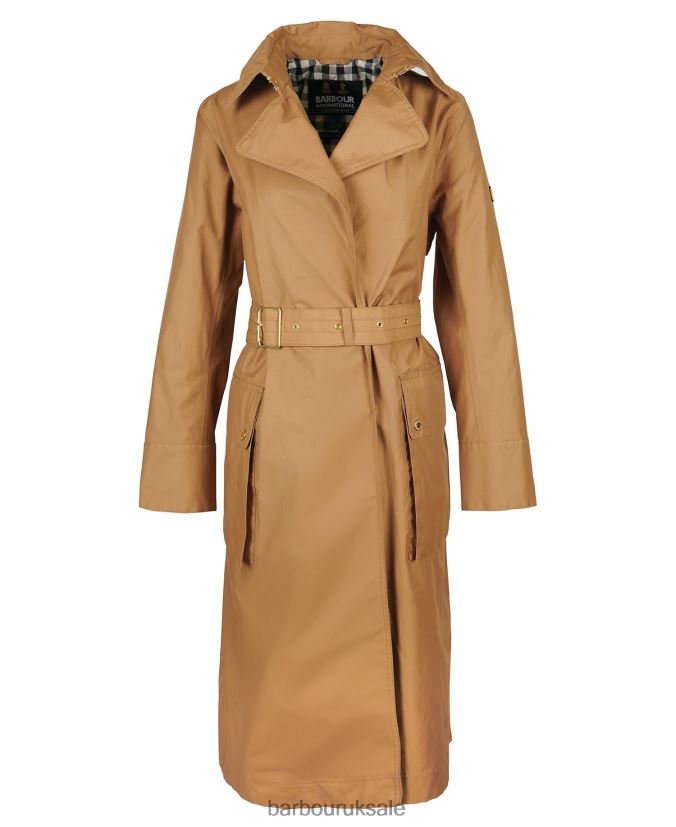 Powerbuilt Waterproof Trench Coat Barbour Women R08LB61540 Clothing Black/Northumberland Check