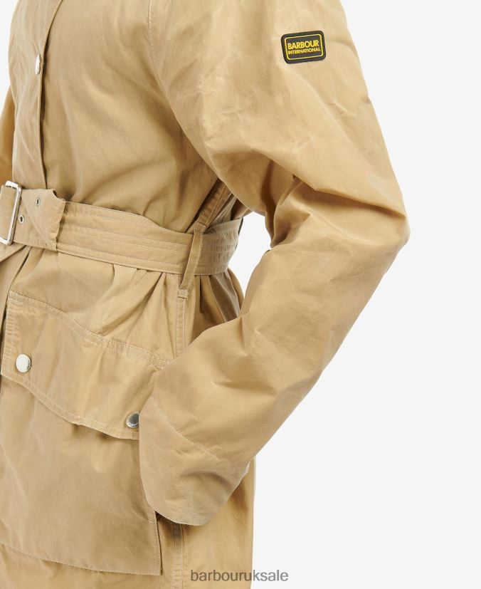 Rossin Showerproof Trench Coat Barbour Women R08LB61529 Clothing Midnight Green/Midnight Green Check
