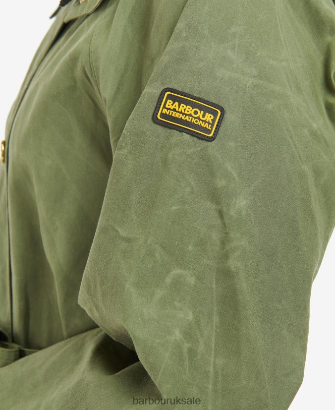 Rossin Showerproof Trench Coat Barbour Women R08LB61539 Clothing Midnight Green/Midnight Green Check