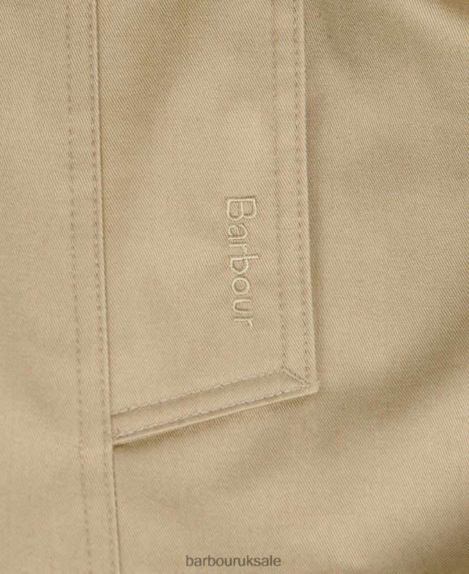 Short Greta Showerproof Trench Coat Barbour Women R08LB61526 Clothing Dark Navy/Ancient Poplar