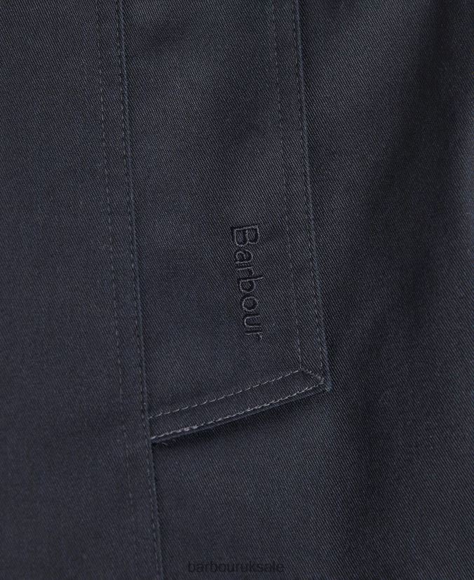Short Greta Showerproof Trench Coat Barbour Women R08LB61528 Clothing Dark Navy/Ancient Poplar
