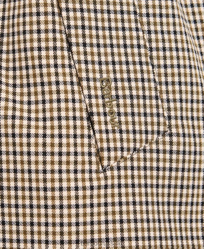 Somerland Check Trench Coat Barbour Women R08LB61525 Clothing Poplar Green Micro Check
