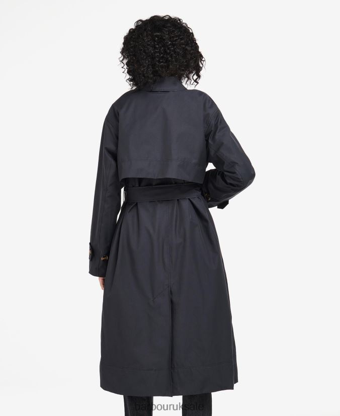 Somerland Trench Coat Barbour Women R08LB61533 Clothing Dark Navy/Ancient Poplar