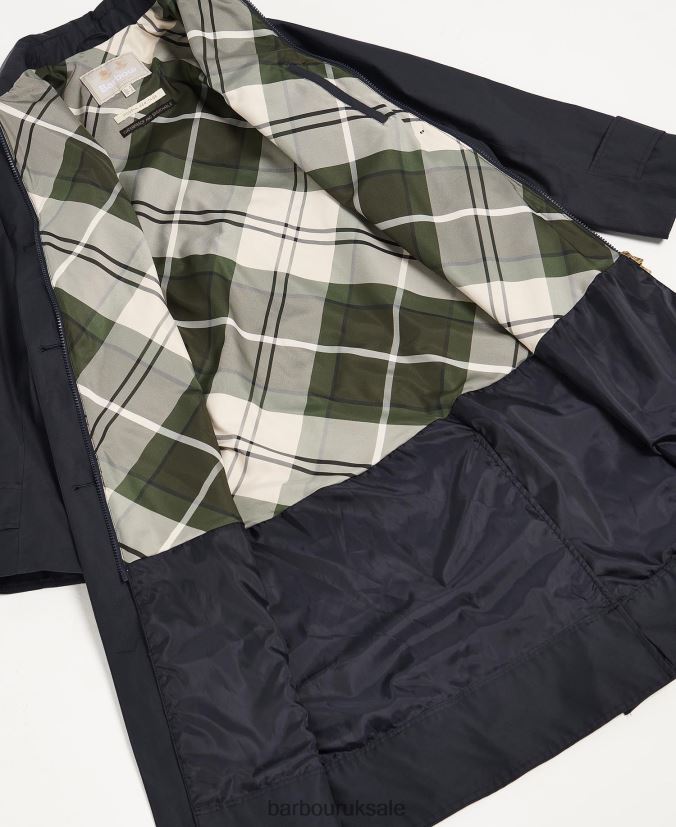 Somerland Trench Coat Barbour Women R08LB61533 Clothing Dark Navy/Ancient Poplar