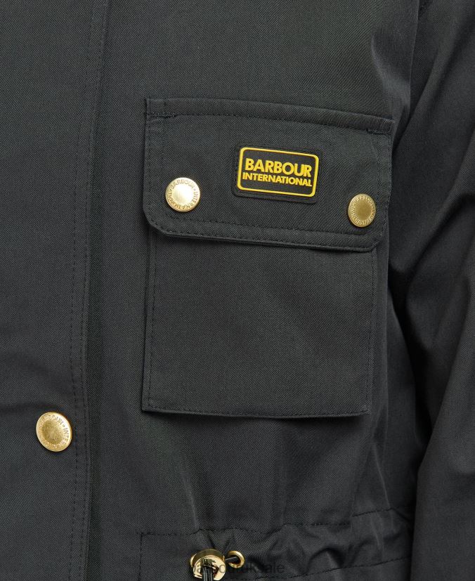 Thruxton Waterproof Trench Coat Barbour Women R08LB61537 Clothing Midnight Green