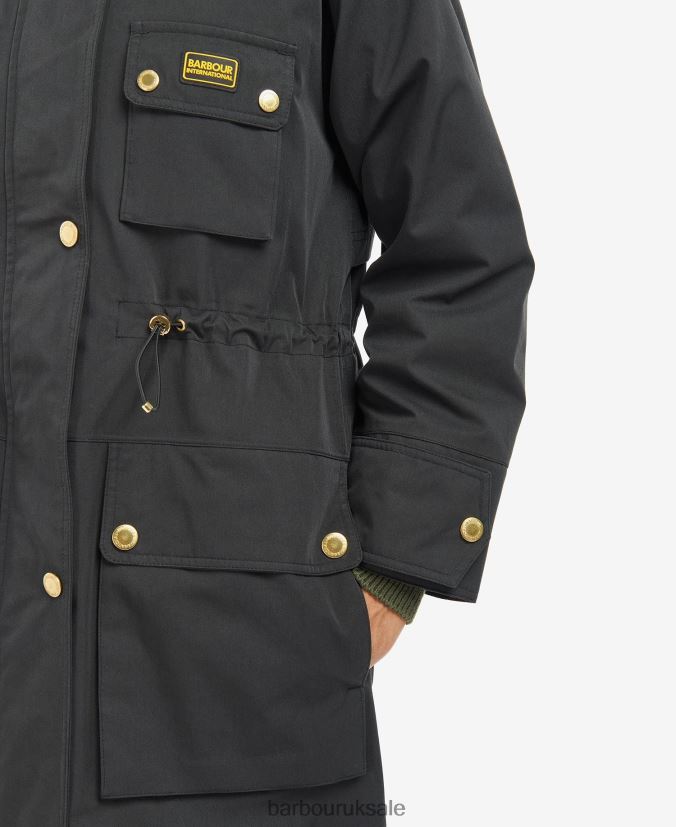 Thruxton Waterproof Trench Coat Barbour Women R08LB61537 Clothing Midnight Green