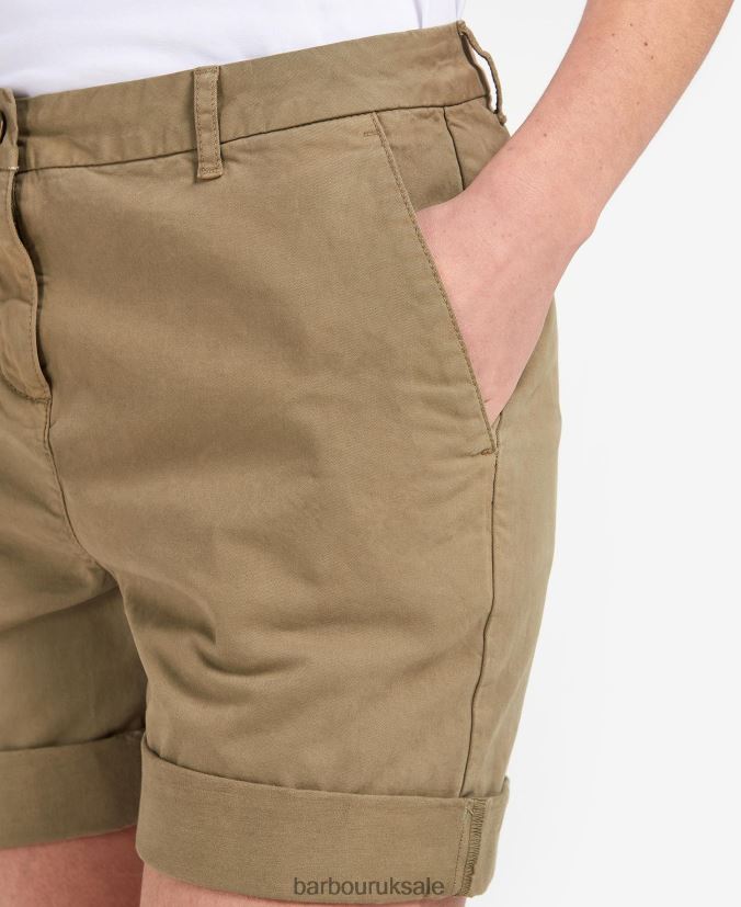 Chino Shorts Barbour Women R08LB61764 Clothing Classic White