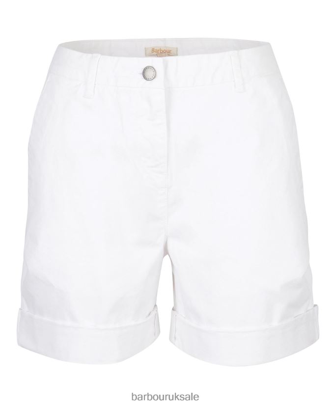 Chino Shorts Barbour Women R08LB61786 Clothing Classic White