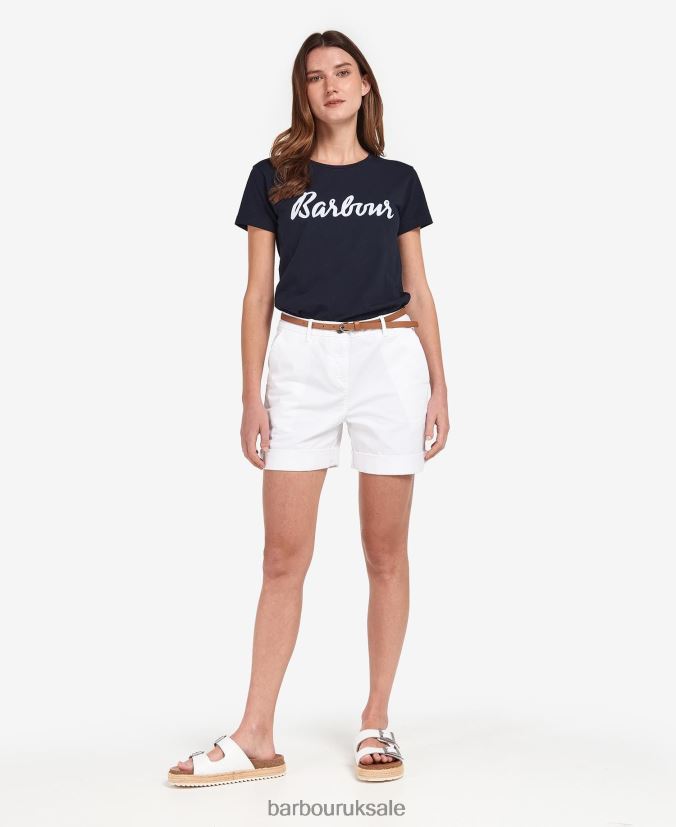 Chino Shorts Barbour Women R08LB61786 Clothing Classic White