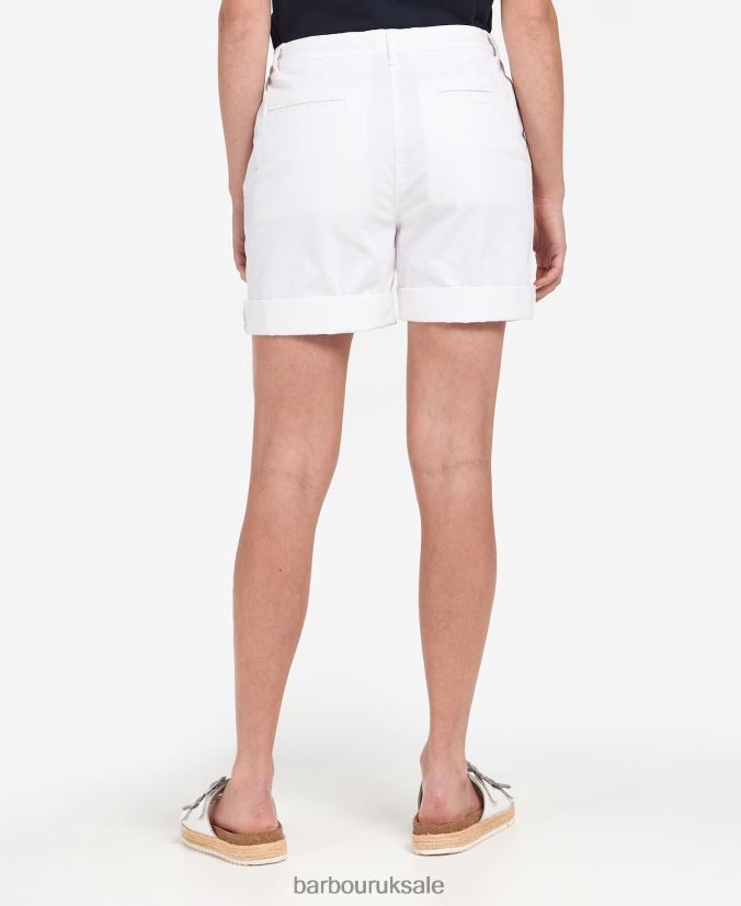 Chino Shorts Barbour Women R08LB61786 Clothing Classic White