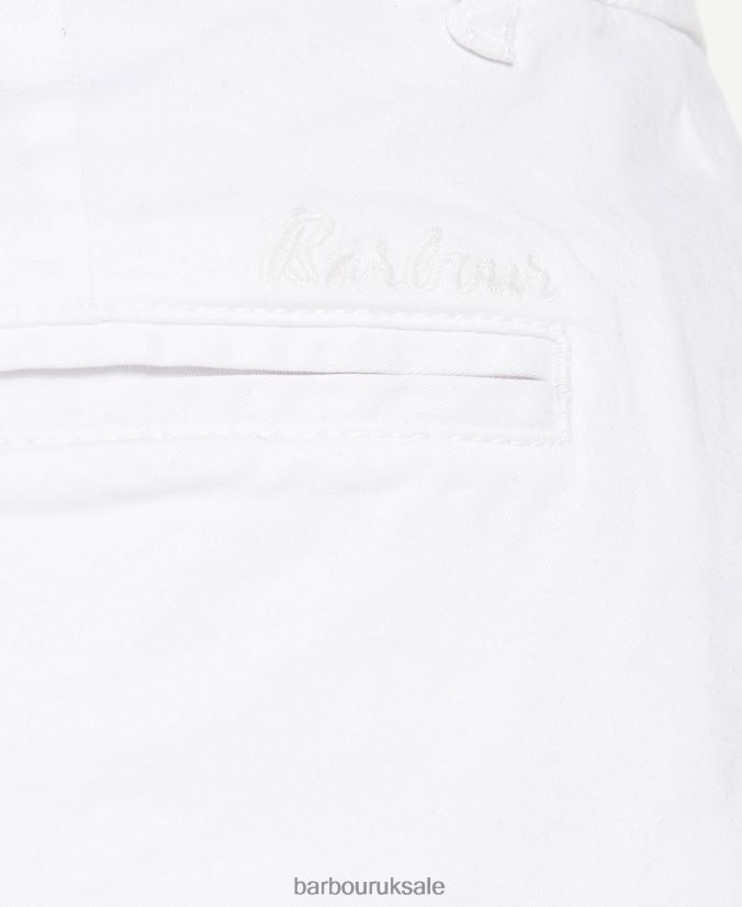 Chino Shorts Barbour Women R08LB61786 Clothing Classic White