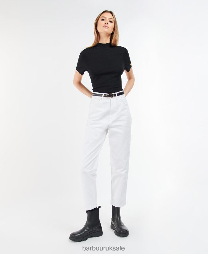 Garcia High Rise Jean Barbour Women R08LB61792 Clothing Black