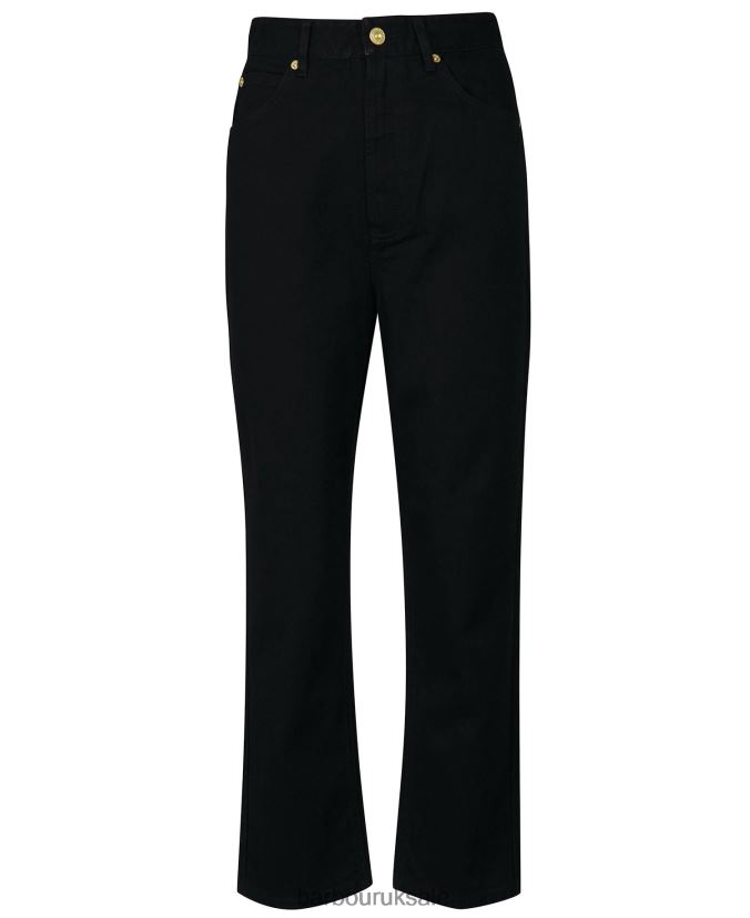 Garcia High Rise Jean Barbour Women R08LB61798 Clothing Black