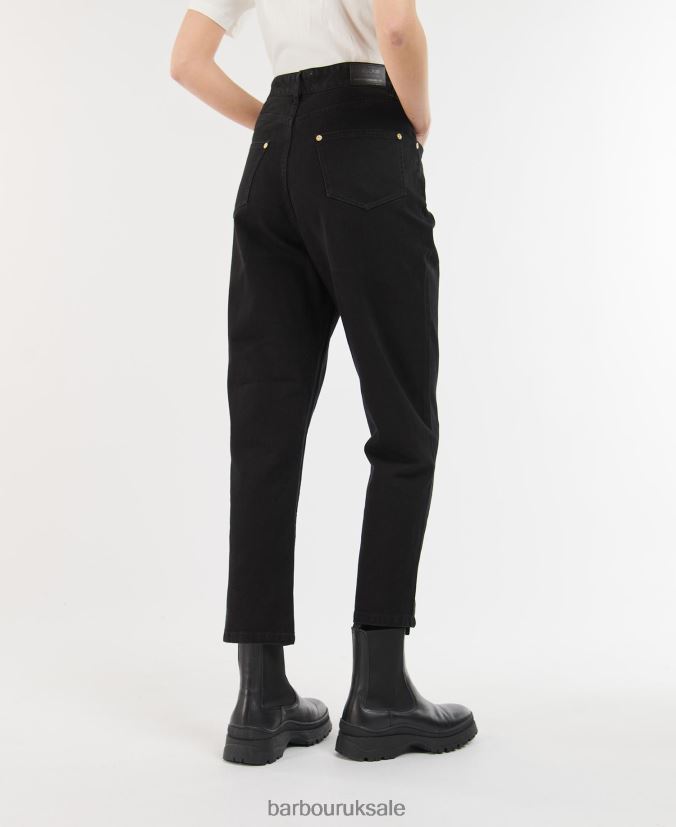 Garcia High Rise Jean Barbour Women R08LB61798 Clothing Black