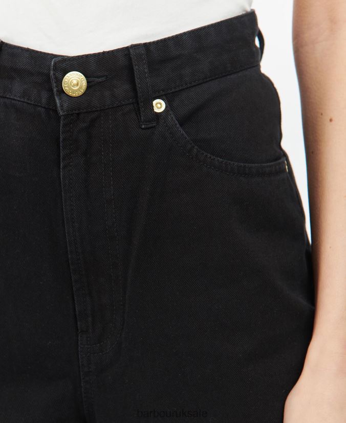 Garcia High Rise Jean Barbour Women R08LB61798 Clothing Black