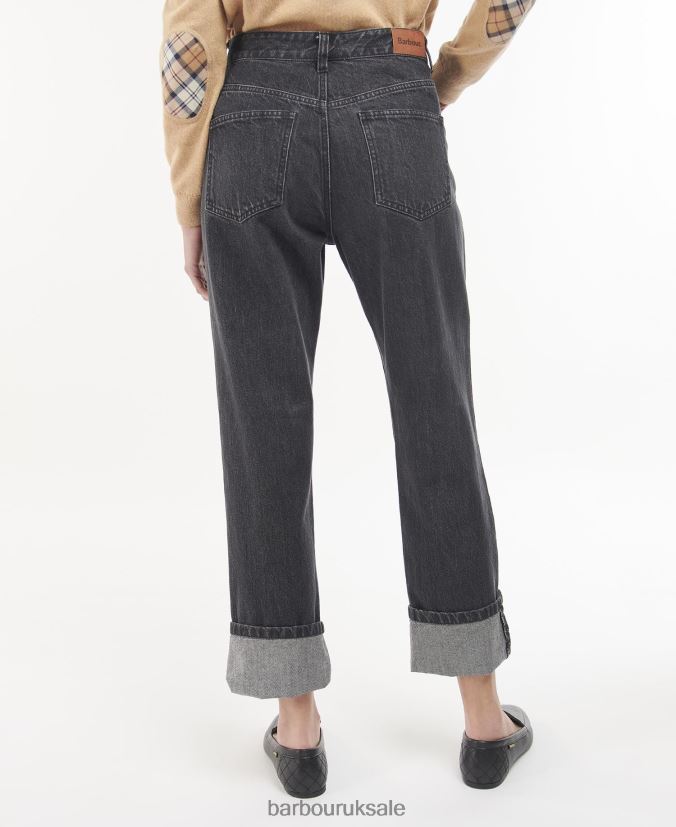 Moorland High-Rise Jeans Barbour Women R08LB61801 Clothing Original Wash